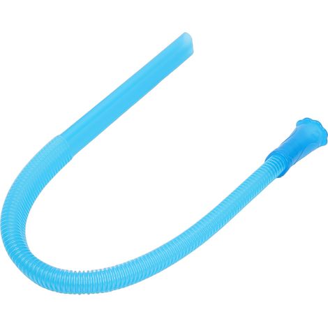 Tuyau nettoyant tuyau à peluche sèche-linge silicone PVC flexible compatible aspirateur main vertical industriel sans fil bleu (1/5)