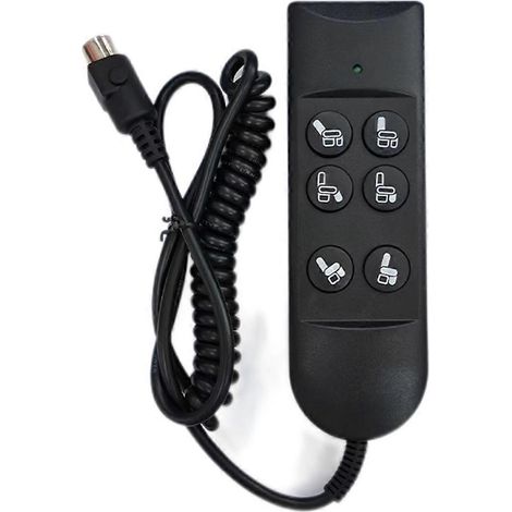 Commande de fauteuil releveur électrique, bouton à 6 boutons et 5 broches, interrupteurs manuels, commandes de levage de canapé (1/5)