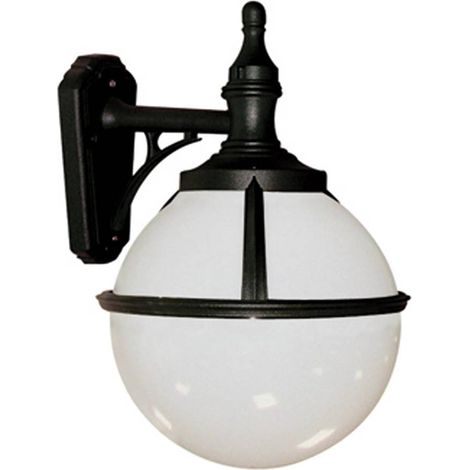 Elstead Glenbeigh - Lanterna da Parete Globo da Esterno 1 Luce Nera IP44, E27 (1/5)