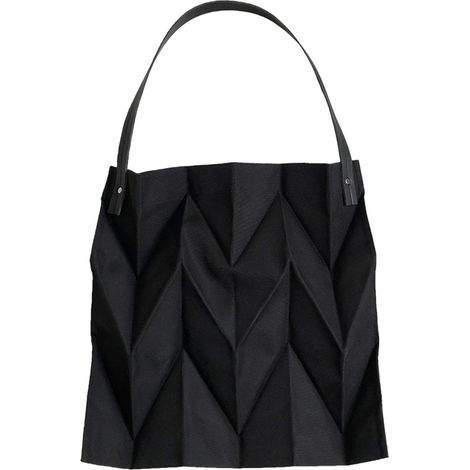 Sac Shopping Réutilisable Grande Capacité Design Polyline Noir pour Maison, Voyage, Bureau