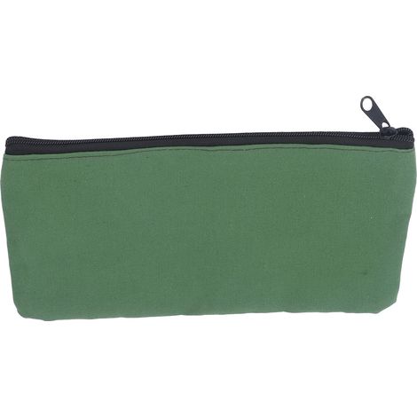Sac à outils portable multifonctionnel en toile vert armée, robuste et résistant, pour clé, tournevis et clou (27,4 x 16 cm). (1/5)