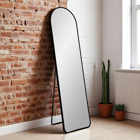 Miroir sur pied avec cadre noir 40x150 cm SEOUL (1/3)