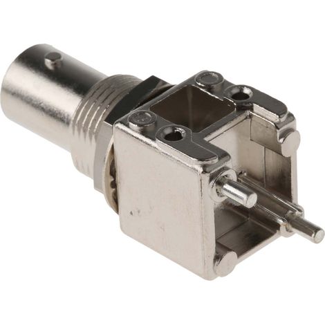 Connecteur coaxial RS PRO Femelle Droit, raccordement Traversant 50O Montage sur CI ( Prix pour 1 ) (1/3)