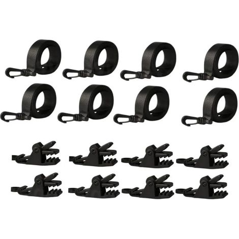 Ensemble de 8 sangles de fixation pour enrouleur de couverture solaire de piscine (1/5)