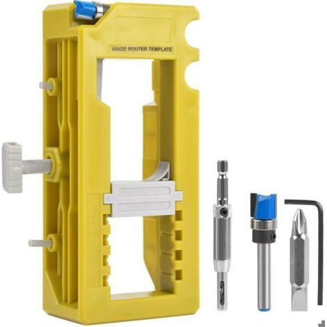 Kit d'installation de charnière de porte à mortaiser pour charnières de porte robustes - Kit d'installation de serrure de (1/4)