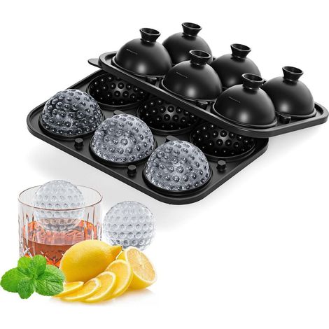 Eiswürfelform Golfball 5.5cm, Große runde Eiskugeln für Cocktails & Whisky (1/5)
