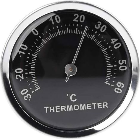 Mini thermomètre de voiture 58 mm Affichage analogique mécanique de la température avec autocollant (1/4)