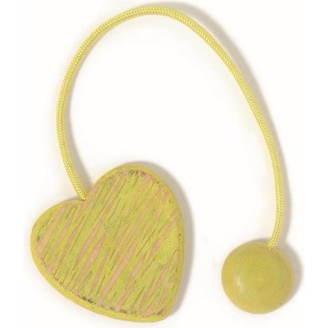 VOILA' CALAMITA PER TENDE CUORE CORDA ELEGNO 20CM COLORE GIALLO