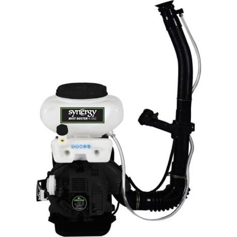 Synergy Sulfatadora Mochila Gasolina 42cc 2T, 14L, líquido y polvo, alcance 11m, 4L/min, función soplador y ergonómica