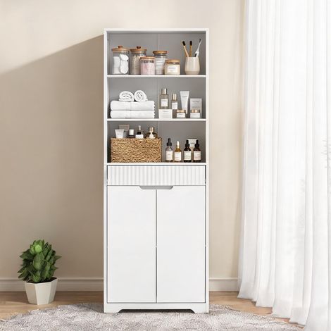 Armoire de rangement blanc 60 x 30 x 171 cm (1/5)