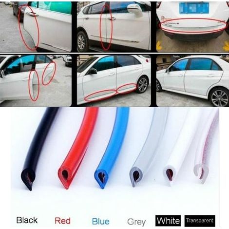 Cellfast – Baguette de protection voiture 5M – Caoutchouc anti-frottements – Étanche et résistant aux UV – Installation facile sur bords de porte (1/4)