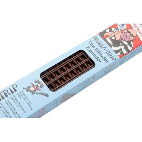 One Stop DIY Prikapop Lot de 4 bandes de sécurité pour clôture Marron 500 mm L