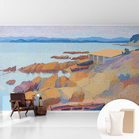 Tapete Vliestapete mit Kleber- abwaschbar - Raumgestaltung Schlafzimmer Wohnzimmer Tapete Meeresansichten 416x254 cm (1/5)