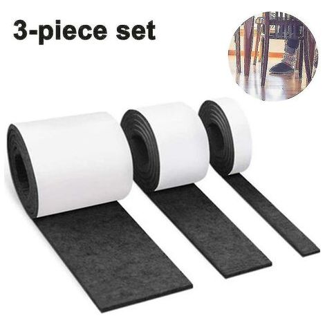3 rouleaux de feutre autocollant compatibles avec les meubles, tapis coulissant de toute forme (1/5)