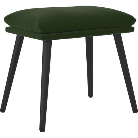 Fußhocker Dunkelgrün 45x29,5x35 cm Samt vidaXL