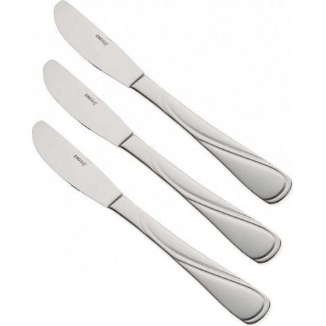 Juego de 3 cuchillos de mesa, Kinghoff KH-1443, acabado brillante. (1/2)