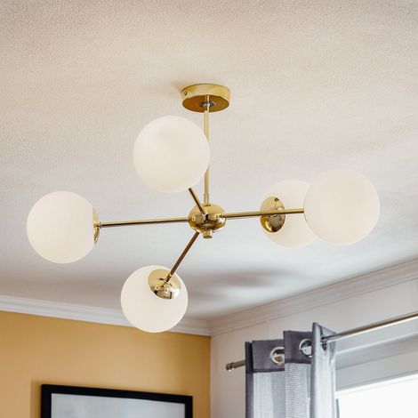 [NEUWERTIG] B-Ware Euluna Deckenleuchte Dori Fünfflammig Gold Deckenlampe Lampe Leuchte Spot Licht