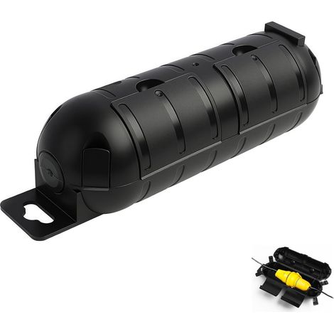 Boite Etanche Electrique Exterieur IP44, Boitier Protection pour Rallonge et Connecteurs, Cache Prise Exterieure Etanche Securisé pour Jardin Camping Pompes Tondeuse Decorations Noël Outils Exterieurs (1/5)