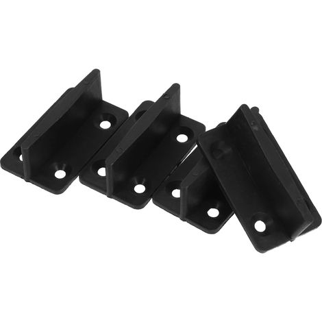 4 Pieces Positioner Hardware Bracket Sliding Pieces Doors Floor Guide