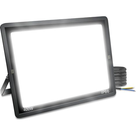 Projecteur LED Extérieur 400W, Spot LED Extérieur Blanc Froid 6000K IP66 Étanche, 40000LM Super Lumineux, 480 LED, 120° Éclairage, pour Terrasse, Patio, Chemins, Stades, Garage, Jardi (1/5)