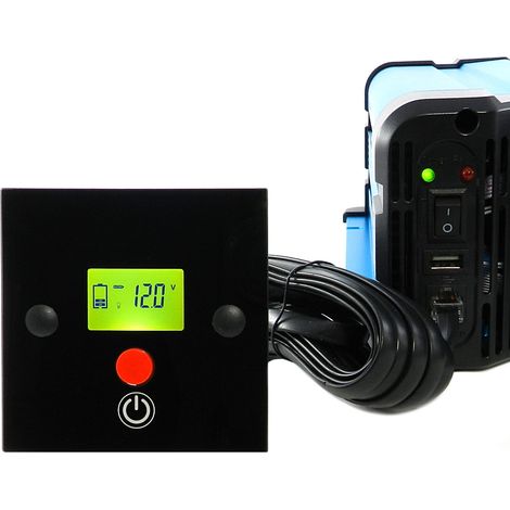 Remote Wand-Einbaufernbedienung CRD99 mit Display und Kabel für blaue Wandler FS DR Serie 12V 24V