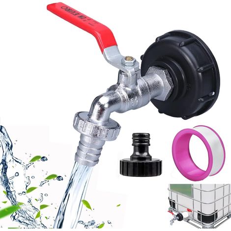 Tap 1000 L, Rainwater Collector, 3/4 Garden Hose (1/5)