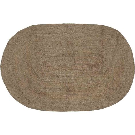 Bereichsteppiche Oval Grau 152 x 245 cm Jute