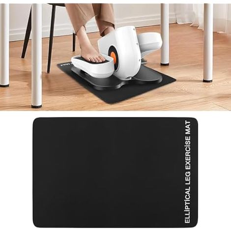 Tapis Anti-dérapant Pour Exercice Assis - Tapis En Caoutchouc Épais Pour Pédalier Elliptique Sous Bureau - 60 x 40 cm - 1 Pièce (1/5)