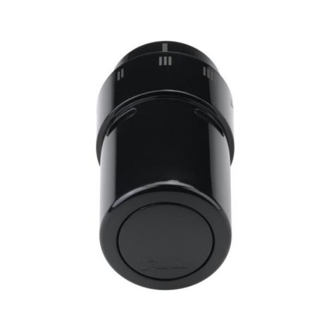 Danfoss – Tête thermostatique RAX noire RAL 9005 – Capteur intégré pour régulation précise – Compatible avec systèmes de chauffage central