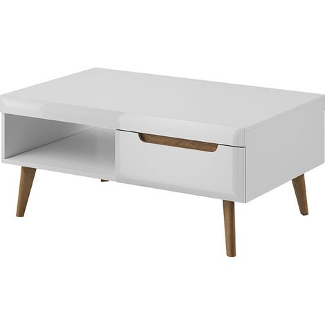 Mesa de centro NORDI 107 x 46 x 67 cm blanco
