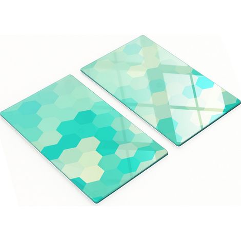 Tablas de cocina de vidrio templado con figuras geom茅tricas gr谩ficas 2x30x52 cm (1/5)