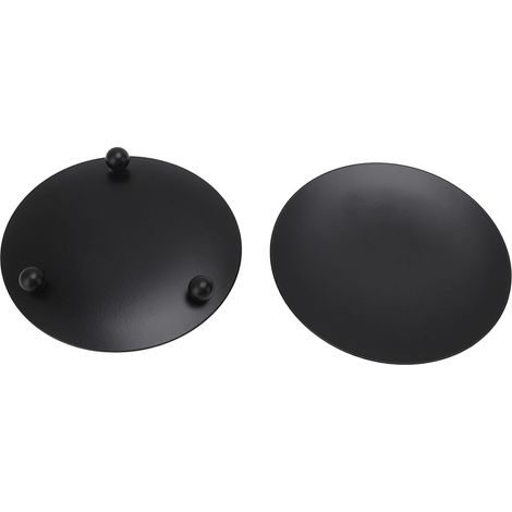 Iron Plate Candle Holder, Set of 3 Sturdy Round Feet, Stable Base, Decorative Wax Candle Holder with Drip Protection, for Table and Decoration (1/5)