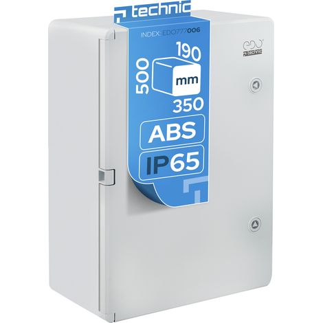 Coffret électrique nu étanche IP65 en ABS 350 x 500 x 190 mm - montage en saillie - Edo (1/5)