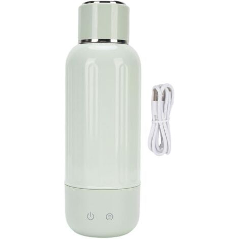 TONYSA Bouilloire électrique de voyage 500 ml sans fil rechargeable portable avec 5 réglages de température pour camping-car vert