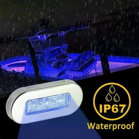 Feu de courtoisie LED étanche pour tableau arrière de bateau, feu de poupe LED, feu d'escalier, feu de pont, lampe témoin pour yacht ou bateau (1/4)