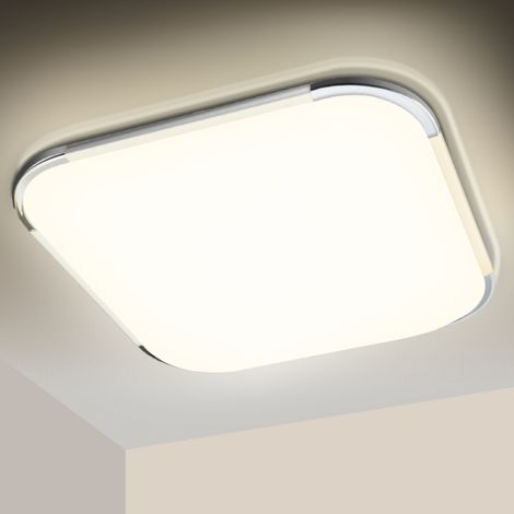 SWANEW 24W LED Lampada da soffitto Camera da letto Soggiorno Cucina Lampada da soffitto bianca neutra (1/5)