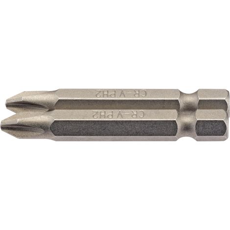 Draper No.2 1/4 Hex. Cross Slot Insert Bit 50mm Long x 2 (64237) (1/5)