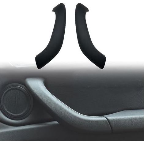 2 Pièces Couvre-poignée de porte, Plastique ABS Noir, Remplacement pour B-MW X1 X2 F48 F49 F39 2016-2020 (1/5)