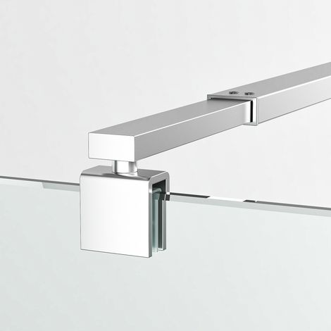 WDWRITTI Barre de fixation extensible barre de stabilisation 700-1200mm, réglable pour verre 8-10mm, pour douche à l'italienne