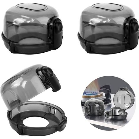Lot de 3 protège-boutons de four à gaz, résistants à la chaleur et protecteurs de boutons. (1/5)