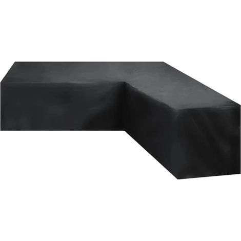 Housse de canapé d'angle monobloc (270 x 200 x 82 x 90 x 72 cm), idéale pour le mobilier de jardin Tissu polyester résistant (1/5)