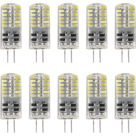 Lot de 10 ampoules LED G4 DC12V 3014, blanc froid, 48 LED, 3 W (1/5)