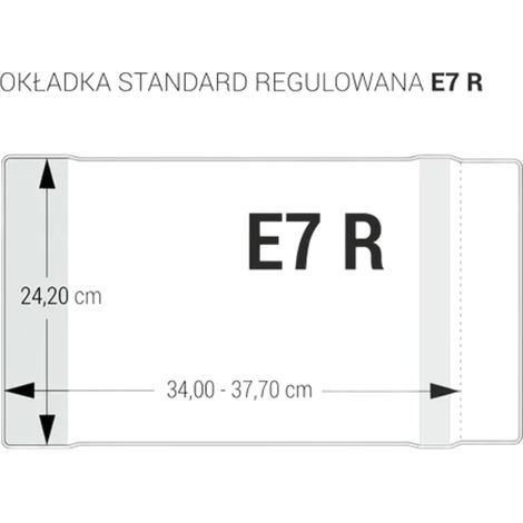 Copertura standard Biurfol regolabile E7 incolore 242 x 340 - 377 mm 25 pezzi