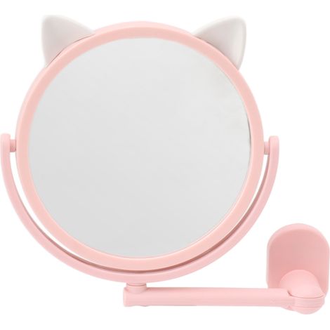 Miroir de maquillage mural de 16,5 cm de diamètre, image claire, idéal pour la salle de bain. (1/5)