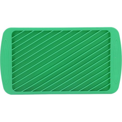 Bac à glaçons à 20 compartiments en silicone à bandes sergées, pour la maison ou la cuisine (vert). (1/5)