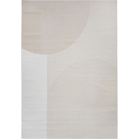Grande Tappeto dal Design Contemporaneo e Moderno - Beige (290x200 cm) - Ryng Beige -