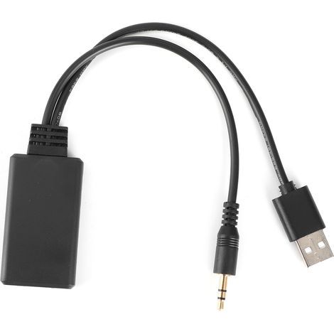 Adaptateur Bluetooth 5.0 avec câble USB et prise 3,5 mm, sortie audio stéréo pour voiture, haut-parleur AUX, universel (1/5)