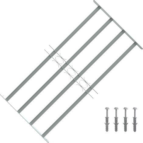 Grille de fenêtre réglable à 4 barres transversales 700-1050 mm (1/5)