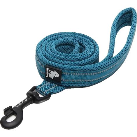 Guinzaglio per animali domestici, design riflettente, impugnatura imbottita, blu, L 2,5 cm x 200 cm - b (1/2)