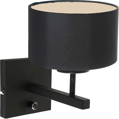 Steinhauer - wandleuchte - Stang - schwarz - metall stoff - (1/5)